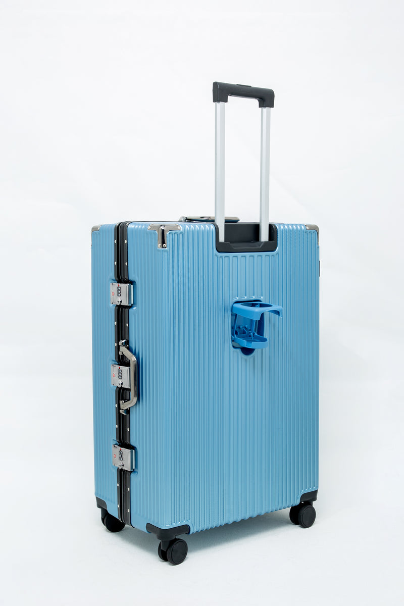 Aluminium Hard Shell Trolley – TSA Lock, 360° Wheels-5