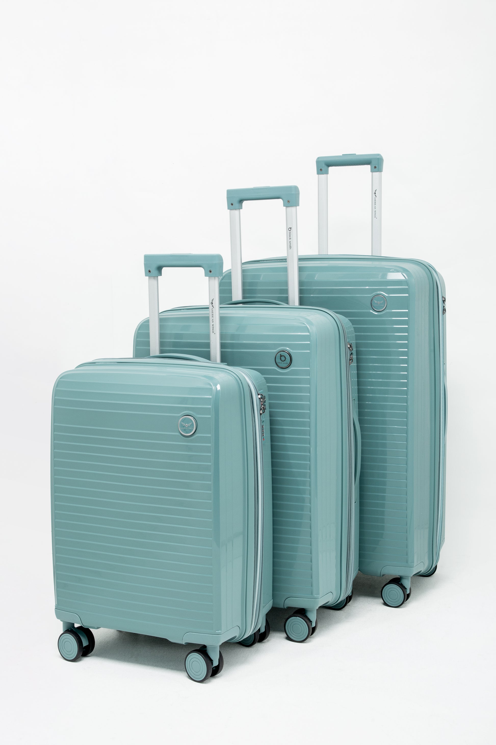 Unbreakable PP Trolley Set (4 PCS) + LAPTOP CASE-8